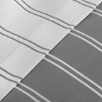 Παπλωματοθήκη Υπέρδιπλη Σετ 3τμχ Αιγαίον Βαμβακοστέν 260X250 Double Stripe